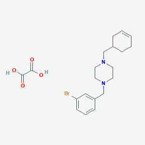 1-(3-bromobenzyl)-4-(3-cyclohexen-1-ylmethyl)piperazine oxalate