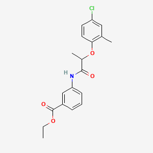 ethyl 3-{[2-(4-chloro-2-methylphenoxy)propanoyl]amino}benzoate