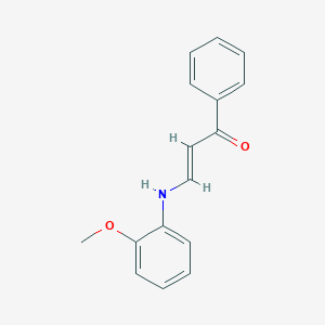 molecular formula C16H15NO2 B5047303 3-[(2-methoxyphenyl)amino]-1-phenyl-2-propen-1-one 