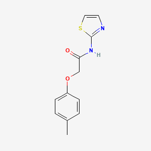 molecular formula C12H12N2O2S B5047308 2-(4-methylphenoxy)-N-1,3-thiazol-2-ylacetamide 