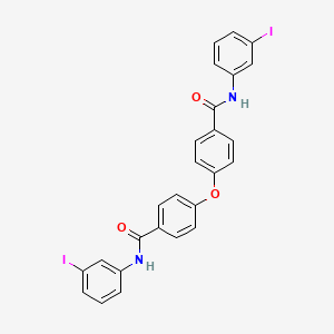 molecular formula C26H18I2N2O3 B5047338 4,4'-oxybis[N-(3-iodophenyl)benzamide] 