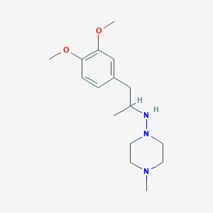 N-[2-(3,4-dimethoxyphenyl)-1-methylethyl]-4-methyl-1-piperazinamine