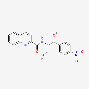 molecular formula C19H17N3O5 B5047377 N-[2-hydroxy-1-(hydroxymethyl)-2-(4-nitrophenyl)ethyl]-2-quinolinecarboxamide 