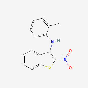 molecular formula C15H12N2O2S B5047379 N-(2-methylphenyl)-2-nitro-1-benzothiophen-3-amine CAS No. 294667-87-1