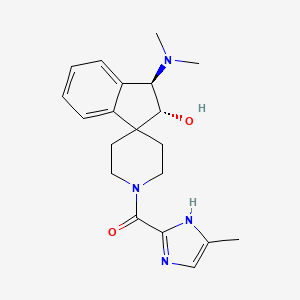 (2R*,3R*)-3-(dimethylamino)-1'-[(4-methyl-1H-imidazol-2-yl)carbonyl]-2,3-dihydrospiro[indene-1,4'-piperidin]-2-ol