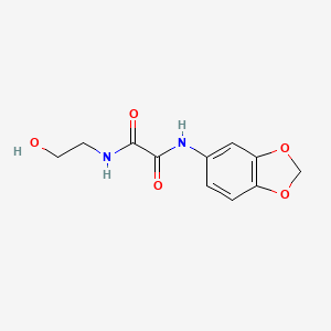 N-1,3-benzodioxol-5-yl-N'-(2-hydroxyethyl)ethanediamide