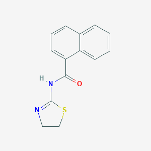 molecular formula C14H12N2OS B504742 N-(4,5-dihydro-1,3-thiazol-2-yl)-1-naphthamide 