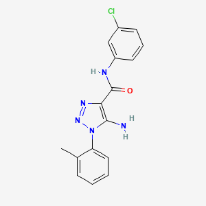 5-amino-N-(3-chlorophenyl)-1-(2-methylphenyl)-1H-1,2,3-triazole-4-carboxamide