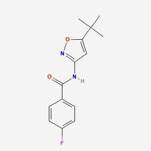 N-(5-tert-butyl-1,2-oxazol-3-yl)-4-fluorobenzamide