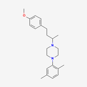 1-(2,5-Dimethylphenyl)-4-[4-(4-methoxyphenyl)butan-2-yl]piperazine