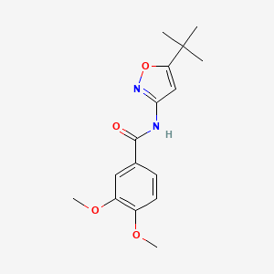 N-(5-tert-butyl-1,2-oxazol-3-yl)-3,4-dimethoxybenzamide