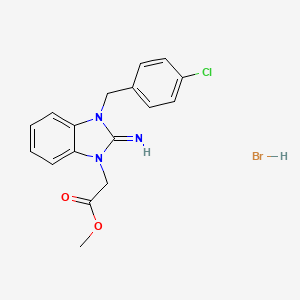 methyl [3-(4-chlorobenzyl)-2-imino-2,3-dihydro-1H-benzimidazol-1-yl]acetate hydrobromide