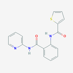 molecular formula C17H13N3O2S B504756 N-[2-(pyridin-2-ylcarbamoyl)phenyl]thiophene-2-carboxamide 