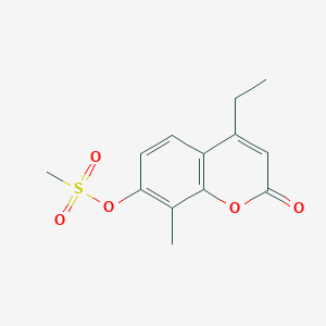 4-ethyl-8-methyl-2-oxo-2H-chromen-7-yl methanesulfonate