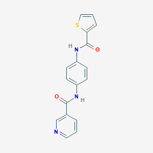 molecular formula C17H13N3O2S B504758 N-{4-[(2-thienylcarbonyl)amino]phenyl}nicotinamide CAS No. 443126-05-4