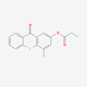 molecular formula C17H14O3S B5047599 4-methyl-9-oxo-9H-thioxanthen-2-yl propionate CAS No. 5224-05-5