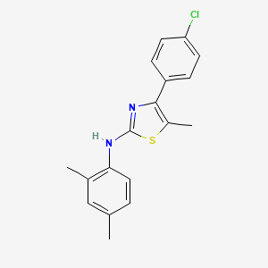 4-(4-chlorophenyl)-N-(2,4-dimethylphenyl)-5-methyl-1,3-thiazol-2-amine