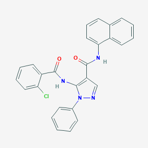 5-[(2-chlorobenzoyl)amino]-N-(1-naphthyl)-1-phenyl-1H-pyrazole-4-carboxamide