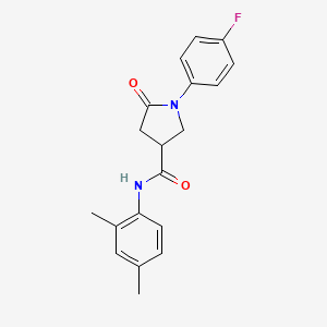 N-(2,4-dimethylphenyl)-1-(4-fluorophenyl)-5-oxopyrrolidine-3-carboxamide