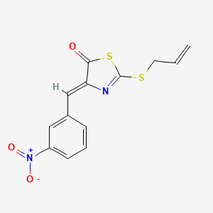 2-(allylthio)-4-(3-nitrobenzylidene)-1,3-thiazol-5(4H)-one