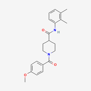 N-(2,3-dimethylphenyl)-1-(4-methoxybenzoyl)piperidine-4-carboxamide