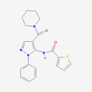 N-[1-phenyl-4-(1-piperidinylcarbonyl)-1H-pyrazol-5-yl]-2-thiophenecarboxamide