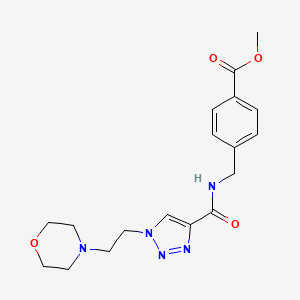 methyl 4-{[({1-[2-(4-morpholinyl)ethyl]-1H-1,2,3-triazol-4-yl}carbonyl)amino]methyl}benzoate