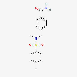 4-({methyl[(4-methylphenyl)sulfonyl]amino}methyl)benzamide