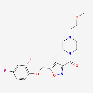 1-({5-[(2,4-difluorophenoxy)methyl]-3-isoxazolyl}carbonyl)-4-(2-methoxyethyl)piperazine