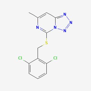 5-[(2,6-dichlorobenzyl)thio]-7-methyltetrazolo[1,5-c]pyrimidine