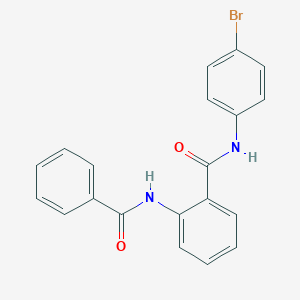 molecular formula C20H15BrN2O2 B504778 2-(benzoylamino)-N-(4-bromophenyl)benzamide 