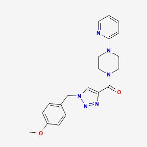 1-{[1-(4-methoxybenzyl)-1H-1,2,3-triazol-4-yl]carbonyl}-4-(2-pyridinyl)piperazine