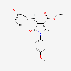 ethyl 4-(3-methoxybenzylidene)-1-(4-methoxyphenyl)-2-methyl-5-oxo-4,5-dihydro-1H-pyrrole-3-carboxylate