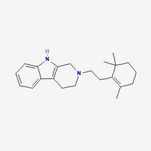 2-[2-(2,6,6-trimethyl-1-cyclohexen-1-yl)ethyl]-2,3,4,9-tetrahydro-1H-beta-carboline