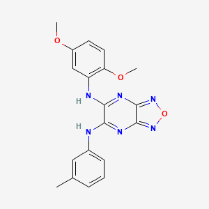 N-(2,5-dimethoxyphenyl)-N'-(3-methylphenyl)[1,2,5]oxadiazolo[3,4-b]pyrazine-5,6-diamine