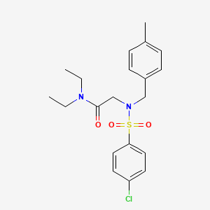 N~2~-[(4-chlorophenyl)sulfonyl]-N~1~,N~1~-diethyl-N~2~-(4-methylbenzyl)glycinamide