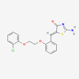 5-{2-[2-(2-chlorophenoxy)ethoxy]benzylidene}-2-imino-1,3-thiazolidin-4-one