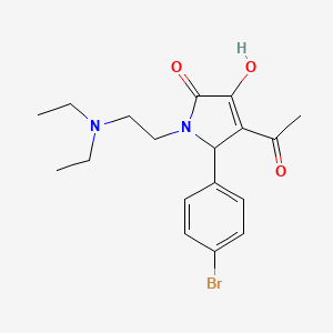 3-acetyl-2-(4-bromophenyl)-1-[2-(diethylamino)ethyl]-4-hydroxy-2H-pyrrol-5-one