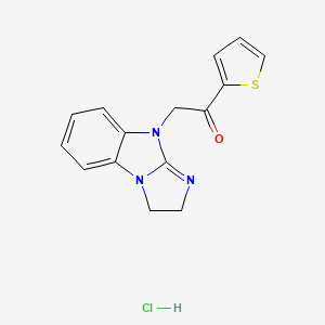 2-(2,3-dihydro-9H-imidazo[1,2-a]benzimidazol-9-yl)-1-(2-thienyl)ethanone hydrochloride