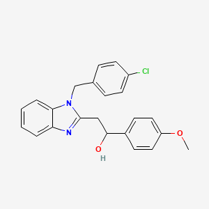 2-[1-(4-chlorobenzyl)-1H-benzimidazol-2-yl]-1-(4-methoxyphenyl)ethanol