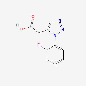 molecular formula C10H8FN3O2 B5047943 [1-(2-fluorophenyl)-1H-1,2,3-triazol-5-yl]acetic acid 