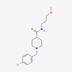 1-(4-chlorobenzyl)-N-(3-methoxypropyl)-4-piperidinecarboxamide