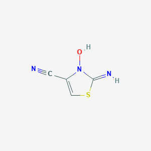 molecular formula C4H3N3OS B504796 2-Amino-1,3-thiazole-4-carbonitrile 3-oxide CAS No. 351073-95-5