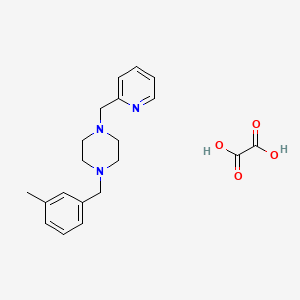 1-(3-methylbenzyl)-4-(2-pyridinylmethyl)piperazine oxalate