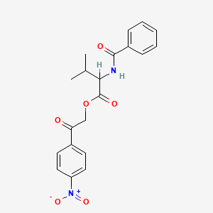 2-(4-nitrophenyl)-2-oxoethyl N-benzoylvalinate