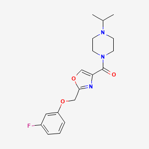 1-({2-[(3-fluorophenoxy)methyl]-1,3-oxazol-4-yl}carbonyl)-4-isopropylpiperazine