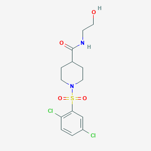 1-[(2,5-dichlorophenyl)sulfonyl]-N-(2-hydroxyethyl)-4-piperidinecarboxamide