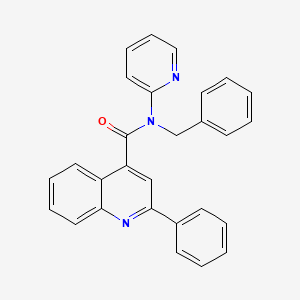 N-benzyl-2-phenyl-N-(pyridin-2-yl)quinoline-4-carboxamide