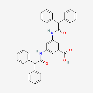 3,5-bis[(diphenylacetyl)amino]benzoic acid