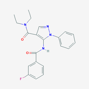 N,N-diethyl-5-[(3-fluorobenzoyl)amino]-1-phenyl-1H-pyrazole-4-carboxamide